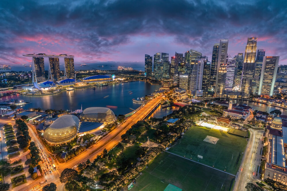 Singapore Night Landscape