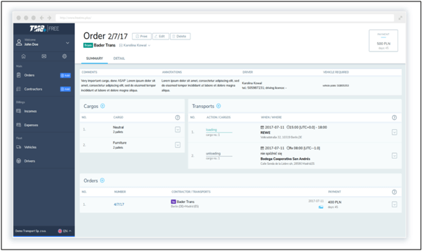 Transportation Management System