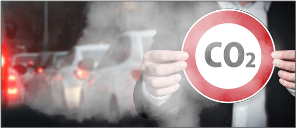 Co2 exhaust traffic signs