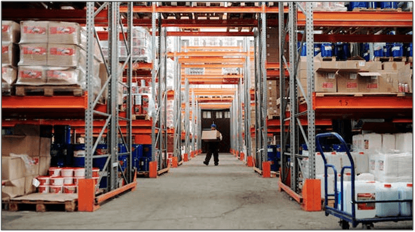 Men working in a warehouse